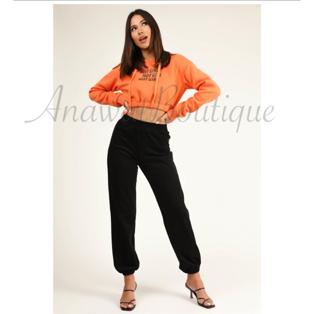 Hot Girl Cropped Hoodie - Picture 4 of 8